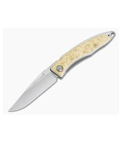 Chris Reeve Mnandi Box Elder Wood Gentleman's Titanium Frame Lock Folder 003 - CRK-MNA-1008-003 1