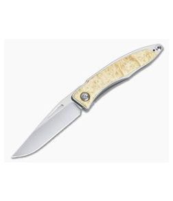 Chris Reeve Mnandi Box Elder Wood Gentleman's Titanium Frame Lock Folder 007 - CRK-MNA-1008-007 1