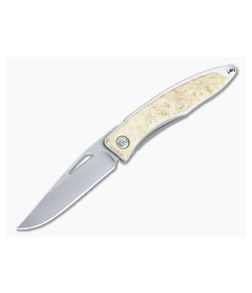Chris Reeve Mnandi S45VN Box Elder Wood Inlaid Titanium Dress Carry Folder 009 - CRK-MNA-1008-009 1