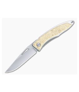 Chris Reeve Mnandi S45VN Box Elder Wood Inlaid Titanium Dress Carry Folder 011 - CRK-MNA-1008-011 1