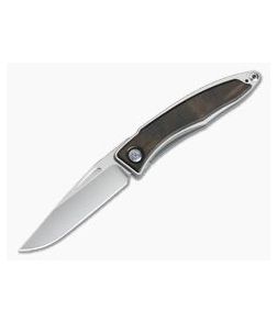 Chris Reeve Mnandi Macassar Ebony Wood Gentleman's Titanium Frame Lock Folder 006 - CRK-MNA-1016-006 1