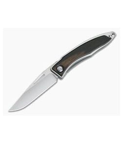 Chris Reeve Mnandi Macassar Ebony Wood Gentleman's Titanium Frame Lock Folder 008 - CRK-MNA-1016-008 1
