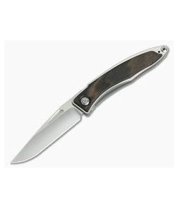 Chris Reeve Mnandi Macassar Ebony Wood Gentleman's Titanium Frame Lock Folder 012 - CRK-MNA-1016-012 1