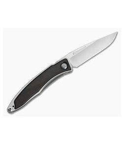 Chris Reeve Mnandi Left Handed Macassar Ebony Wood Gentleman's Titanium Frame Lock Folder MNA-1017-003 - CRK-MNA-1017-003 1