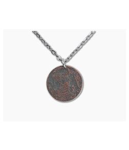 Shire Post Mint Blood Moon 1" Copper Pendant Chain Necklace - SPM-MOON-1-CO-P 1