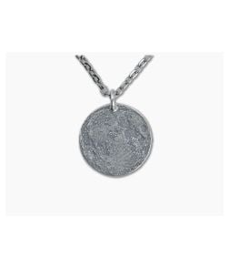 Shire Post Mint Full Moon 1" Silver Pendant Chain Necklace - SPM-MOON-1-SV-P 1