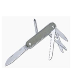 MKM Malga 5 MagnaCut Multi-Tool Green Micarta MP05MAG-GC - MKM-MP05MAG-GC 1
