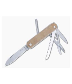 MKM Malga 5 MagnaCut Multi-Tool Natural Micarta MP05MAG-NC - MKM-MP05MAG-NC 1