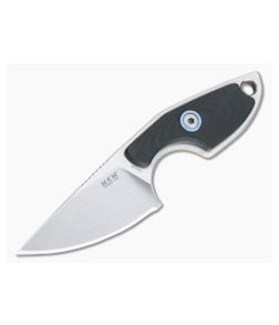 MKM Mikita Mikro 1 Vox Drop Point Stonewashed M390 Black G10 Neck Knife MR01-GBK - MKM-MR01-GBK 1
