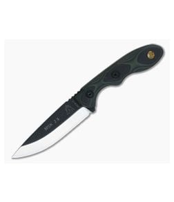 TOPS Knives Mini Scandi Knife 2.5 Green/Black G10 - TP-MSKGB 1