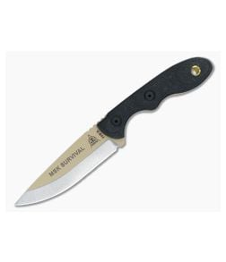 TOPS Knives Mini Scandi Survival Knife Coyote Tan - TP-MSKSURV 1
