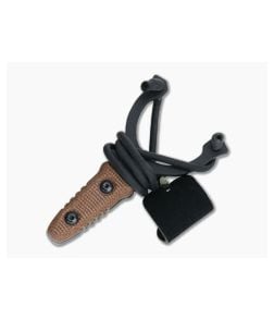 TOPS Mini Sling Tan Canvas Micarta Slingshot MSLI-01 - TP-MSLI-01 1