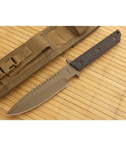 Strider MT-SS Desert Cerakote with Black G10 Gunner Grip Handle - SK-MT-SS-04 1