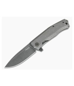 LionSteel Myto Old Black Tumbled PVD M390 Titanium Frame Lock Flipper MT01B-BW - LS-MT01B-BW 1