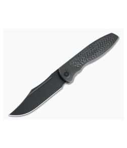 Sharp By Design Mini Tempest Bowie Black PVD M390 Carbon Fiber PVD Front Flipper Knife - SBD-MTFF-08 1