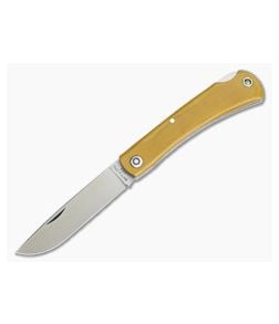Smith & Sons Mudbug Lockback Light Natural Linen Micarta - SS-MUDBUG-LNLM 1