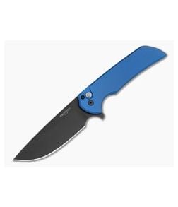 Protech Mordax Blue Anodized Aluminum MagnaCut DLC Black Button Lock Flipper (3.50" Blade) MX103-LTD-BLUE - PT-MX103-LTD-BLUE 1