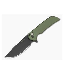 Protech Mordax Green Anodized Aluminum MagnaCut DLC Black Button Lock Flipper (3.50" Blade) MX103-LTD GREEN - PT-MX103-LTD-GREEN 1