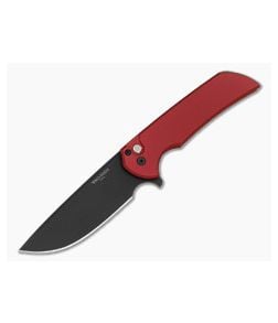 Protech Mordax Red Aluminum Handle DLC Black Magnacut Button Lock Flipper Folding Knife (3.50") MX103-LTD-RED - PT-MX103-LTD-RED 1