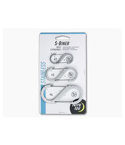 Nite Ize SlideLock S-Biner Stainless Steel Dual Carabiner Three Pack - NI-00984 1