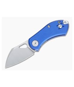 GiantMouse ACE Nibbler Liner Lock Satin N690 Blue Aluminum Folder - GM-NIBBLER-ALU-BLUE 1