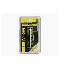 Nitecore USB Rechargeable 18650 Li-ion Battery 2600mAH - NC-NL1826R 1