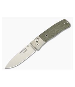 LionSteel NiNi Titanium Bolster Green Canvas M390 Crossbar Lock - LS-NN2-CVG 1