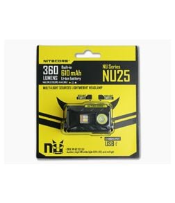 Nitecore NU25 Rechargeable Multi-Color LED 360 Lumen Headlamp - NC-NU25 1
