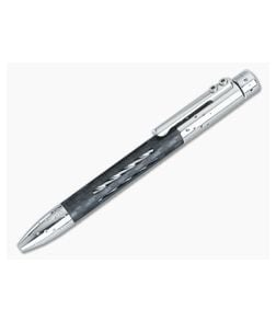 LionSteel Nyala Ink Pen Polished Titanium Carbon Fiber - LS-NY-FC-GYS 1
