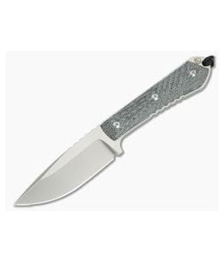 Chris Reeve Nyala Drop Point Fixed Blade Black Canvas Micarta - CRK-NYA-1002 1