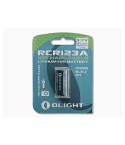 Olight RCR123A Li-ion Rechargeable Battery 3.7v 650mAh - OL-ORB-163P06 1