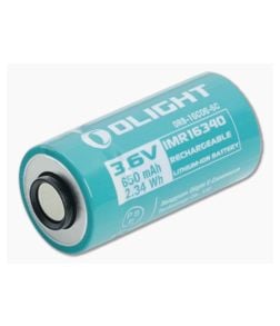 Olight 16C06-6C Customized IMR RCR123A 16340 650mAh Lithium Ion (Li-ion) Battery - OL-ORB-16C06-6C 1
