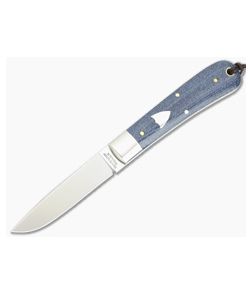 Tidioute P74 Stingray Fixed Blade Denim Blue Micarta - GEC-P74525-DBM 1