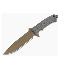 Chris Reeve Pacific Black Canvas Micarta MagnaCut Flat Dark Earth Cerakote Fixed Blade Knife (6" Blade) PAC-1004 - CRK-PAC-1004 1
