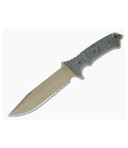 Chris Reeve Pacific Part Serrated Flat Dark Earth KG Gun Kote Fixed - CRK-PAC-1005 1