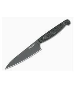 Bradford Knives Paring Knife Dark Satin M390 Micro Textured Carbon Fiber Kitchen Knife - BK-PARING-DS 1