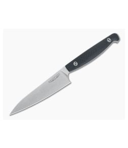 Bradford Knives Paring Knife Stonewashed M390 Micro Textured Black G10 Kitchen Knife - BK-PARING-M390 1