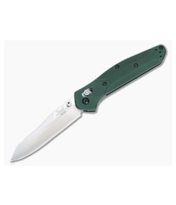 Benchmade 940 Osborne First Production Green Aluminum Satin 154CM AXIS Lock Folder - BM-PC012 1