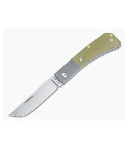 Jack Wolf Pioneer Jack Slip Joint Ultem Scales Satin S90V Drop Point PIONE-01-ULTEM - JWK-PIONE-01-ULTEM 1
