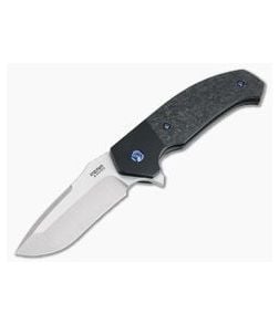 Pena Knives X Series Mini Diesel Flipper Shred Carbon Fiber PVD Bolsters M390 - PK-DFT-SCF-PVD 1