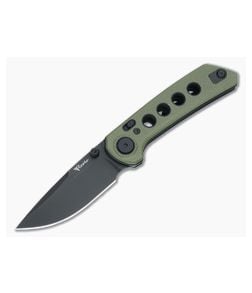 Reate PL-XT Pivot Lock Green Micarta Black PVD Nitro-V - RK-PL-XT-GRN-PVD 1