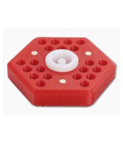 Audacious Concept Hex21 Desktop Tool Holder Red Polymer - AC-PLA-H21-RED 1