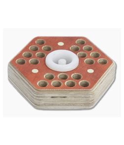 Audacious Concept Hex21 Desktop Tool Holder Orange Plywood - AC-PLY-H21-ORG 1
