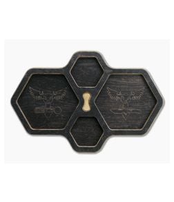 Audacious Concept HexTray Black Plywood EDC Organizer Tray - AC-PLY-HEX-BLK 1