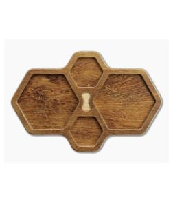 Audacious Concept HexTray Brown Plywood EDC Organizer Tray - AC-PLY-HEX-BRN 1