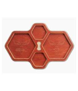 Audacious Concept HexTray Orange Plywood EDC Organizer Tray - AC-PLY-HEX-ORG 1