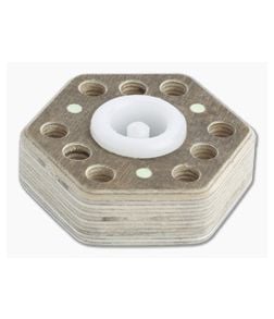 Audacious Concept Hex9 Desktop Tool Holder Brown Plywood - AC-PLY-HX9-BRN 1