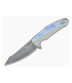 Reate New Prototype Frame Lock Flipper Damascus - RK-PROTO-001 1