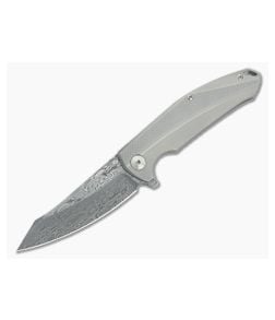 Reate Prototype Frame Lock Flipper Damascus - RK-PROTO-004 1