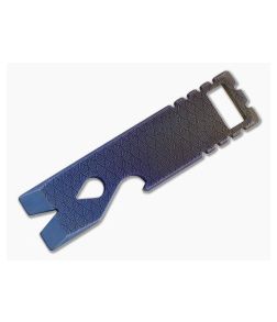 Qerim 37 V2 Worker Titanium Pry Tool Japanese "Seigaiha" Wave Engraved Anodized 009 - QRM-009 1